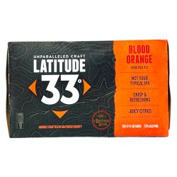 Latitude 33 Brewing Blood Orange IPA Latitude 33 Brewing Blood Orange IPA
