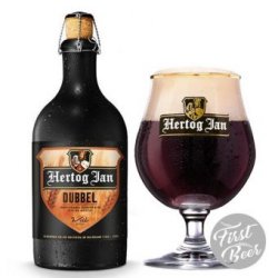 Bia Sứ Hertog Jan Dubbel 7,3% – Chai 500ml - First Beer – Bia Nhập Khẩu Giá Sỉ