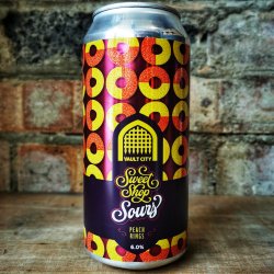 Vault City Peach Rings Sweet Shop Sour 6% (440ml) - Caps and Taps