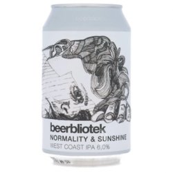 Beerbliotek Normality & Sunshine West Coast IPA 330ml - The Beer Cellar