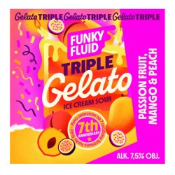 Funky Fluid Triple Gelato: Passionfruit, Mango & Peach