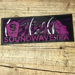 Siren Brewery Bar Runner Siren Soundwave gomma - Ales & Co.