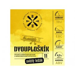 Dvouplošník 11% - 0,75L - PIVNÍ NEBE