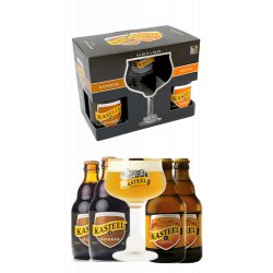 Pack Kasteel 4 Cervezas 33 cl 1 Copa - Bodecall