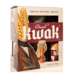 Bosteels Kwak pack 4x33cl + copa - Belgas Online