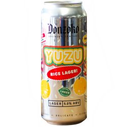 Donzoko Yuzu Rice Lager 500ml (5%) - Indiebeer