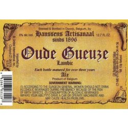 Hanssens Oude Gueuze 750ML - Bine & Vine