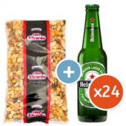 Heineken Pack 24 Botellines y Frutos Secos - Yo pongo el hielo