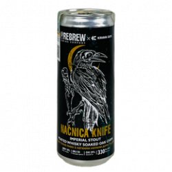 Rebrew Načnica Knife. Imperial Stout Peated Whisky Soaked Oak Chips - Beerfreak