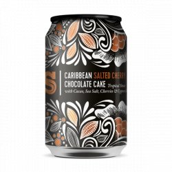 Siren Craft Brew - Caribbean Salted Cherry Chocolate Cake - 7.4% Tropical Stout with Cacao Nibs, Salt, Cherries & Cypress Wood - 330ml Can - The Triangle