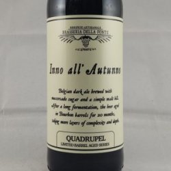 Barrel Aged Inno All’Autunno - Gedeelde Vreugde