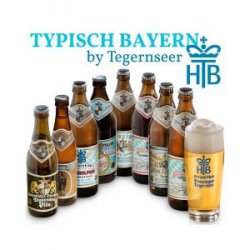 Typisch Bayern - Tegernseer Bierpaket mit original Bierglas - Biershop Bayern