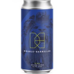Double Barrelled Ding Keller Lager 440ml (4.9%) - Indiebeer