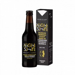 HORIZONT Brewing Night Shift Vintage 2022 Russian Imperial Stout Aged In Tennessee Whiskey Barrels HORIZONT Brewing Night Shift Vintage 2022 Russian Imperial Stout Aged In Tennessee Whiskey Barrels