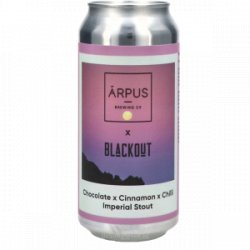 Ārpus Brewing Co. Ārpus X Blackout Chocolate X Cinnamon X Chilli Imperial Stout Ārpus Brewing Co. Ārpus X Blackout Chocolate X Cinnamon X Chilli Imperial Stout