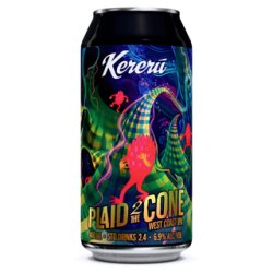 Kereru Plaid 2 The Cone West Coast IPA 440ml - The Beer Cellar