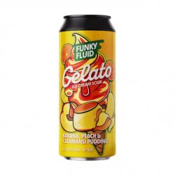 Funky Fluid Gelato: Banana Peach & Calamansi Pudding