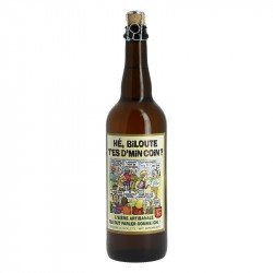 BIERE BLONDE HE'BILOUTE T'ES D'MIN COIN  75 cl - Calais Vins