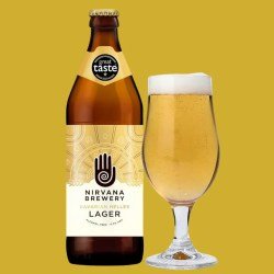 Nirvana Bavarian Helles Lager  Non Alcoholic Lager 500ml - The Alcohol Free Co