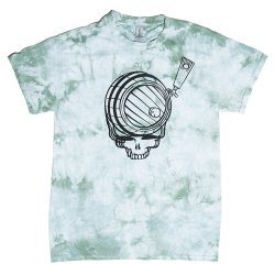 Jackie O’s Green Grateful Barrel Tie Dye Shirt - Jackie O’s Brewery