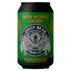 Drop Bear New World Lager  Cerveza Sin Alcohol - The Blue Dolphin