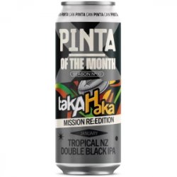 PINTA OF THE MONTH TAKAHAKA  Tropical NZ Double Black IPA - Sklep Impuls