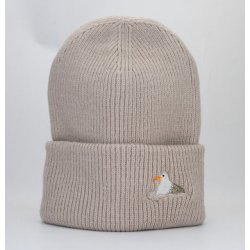 Stigbergets Beanie with seagull - White - Stigbergets Bryggeri