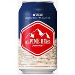 Alpine Duet IPA 2412 oz cans - Beverages2u