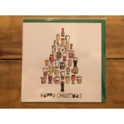 Greetings Card  Happy Christmas - Wee Beer Shop