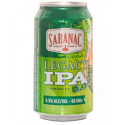 Saranac Brewery (F.X. Matt Brewing Company) Saranac Legacy Ipa Cans - Half Time