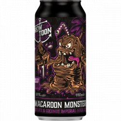 Brew Toon Macaroon Monster - Chocolate & Coconut Imperial Milk Stout 440ml Can - Fountainhall Wines