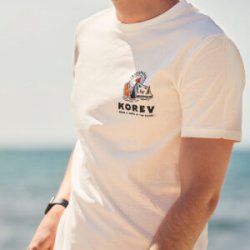 St Austell Brewery ‘Beach Break’ korev t-shirt in white - St Austell Brewery