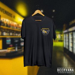 Beervana Chile. Polera Beer Club Beervana - Negra - Beervana