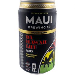 Maui Da Hawaii Life Lager 355ml - The Beer Cellar