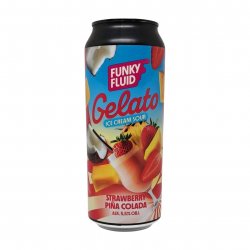 Funky Fluid Gelato: Strawberry Piña Colada
