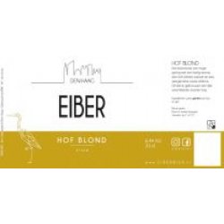 Eiber Bier  Hof Blond Fust - Holland Craft Beer