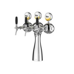 Torre parisian 3 vias cromada LED (Talos) - Beerland Store