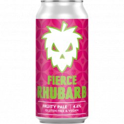 Fierce Rhubarb - Fruity Pale 440ml Can - Gluten Free - Fountainhall Wines