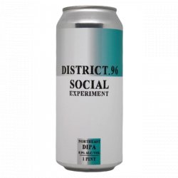 DISTRICT. 96 Social Experiment 0,47l - Biertipp