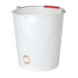 Cubo blanco de 14 l con pico y sin tapa - Rolling Beers