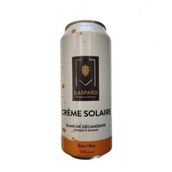 Gaspard Brasserie Artisanale Crème Solaire Gaspard Brasserie Artisanale Crème Solaire