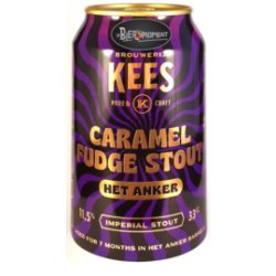 Brouwerij Kees ~ Caramel Fudge Stout Het Anker BA 33cl can - Hetbiermoment.nl