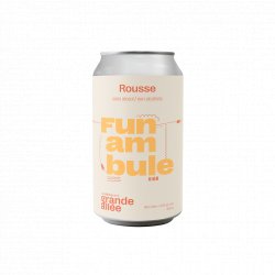 Bière sans alcool Funambule Rousse  Microbrasserie Grande Allée - Microbrasserie Grande Allée