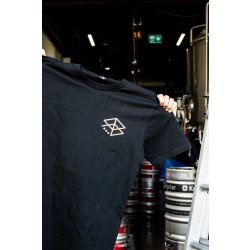 Range Brewing Classic Logo Tee - Black & Light Peach - Range Brewing