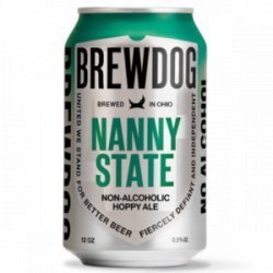 BrewDog Nanny State Non-Alcoholic Pale Ale 2412 oz cans - Beverages2u