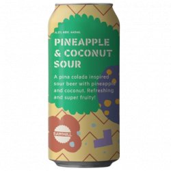 Sawmill Pineapple & Coconut Sour 440ml - The Beer Cellar