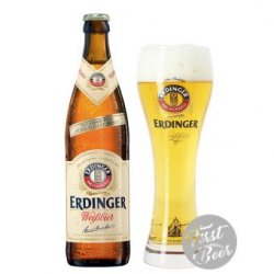 Bia Erdinger Weissbier 5.3% – Chai 500ml  Thùng 12 chai - First Beer – Bia Nhập Khẩu Giá Sỉ