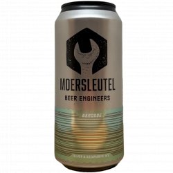 Moersleutel Craft Brewery Barcode: Silver & Aquamarine