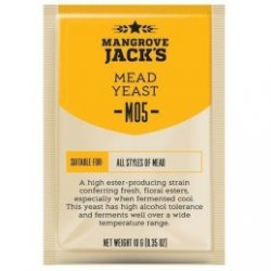 Levadura en polvo Mangrove Jack Mead M05 - 10 g (hidromiel) - El Secreto de la Cerveza