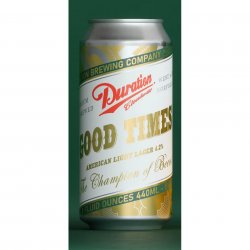 Duration Brewing, Good Times, Heller Bock, American Light Lager, 4.2%, 440ml - The Epicurean